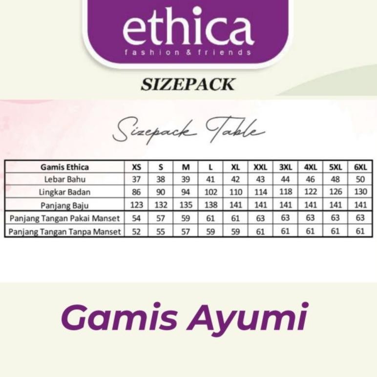 DRESS / BAJU GAMIS WANITA ETHICA AYUMI UNIFORM 07 / GAMIS ETHICA TERBARU AYUMI UNIFORM 08 / BAJU SER