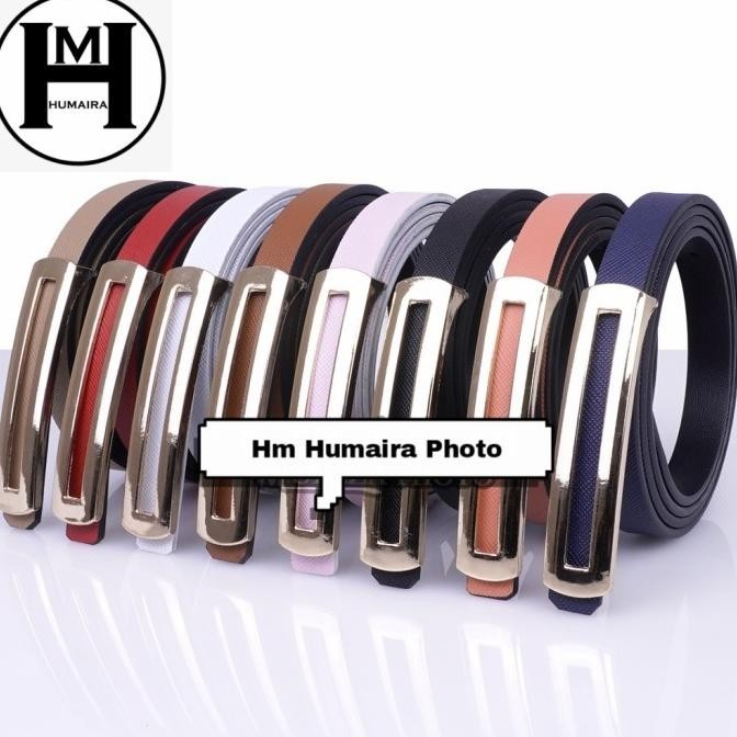 Sabuk Ikat Pinggang Wanita Fashion Ikat Pinggang Dress Cewek Kulit Pu