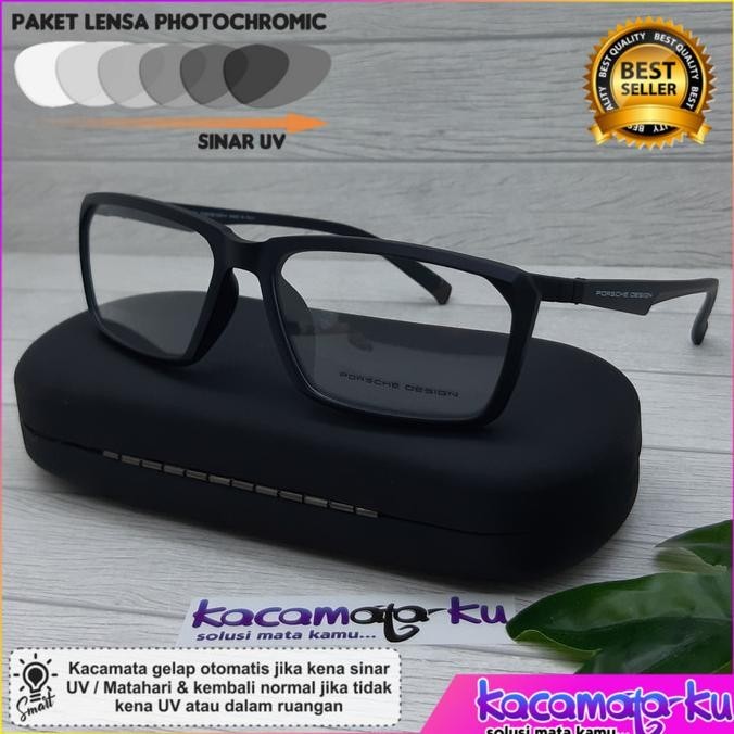 Frame Kacamata Minus Pria Porsche Design Full Frame Grade Original
