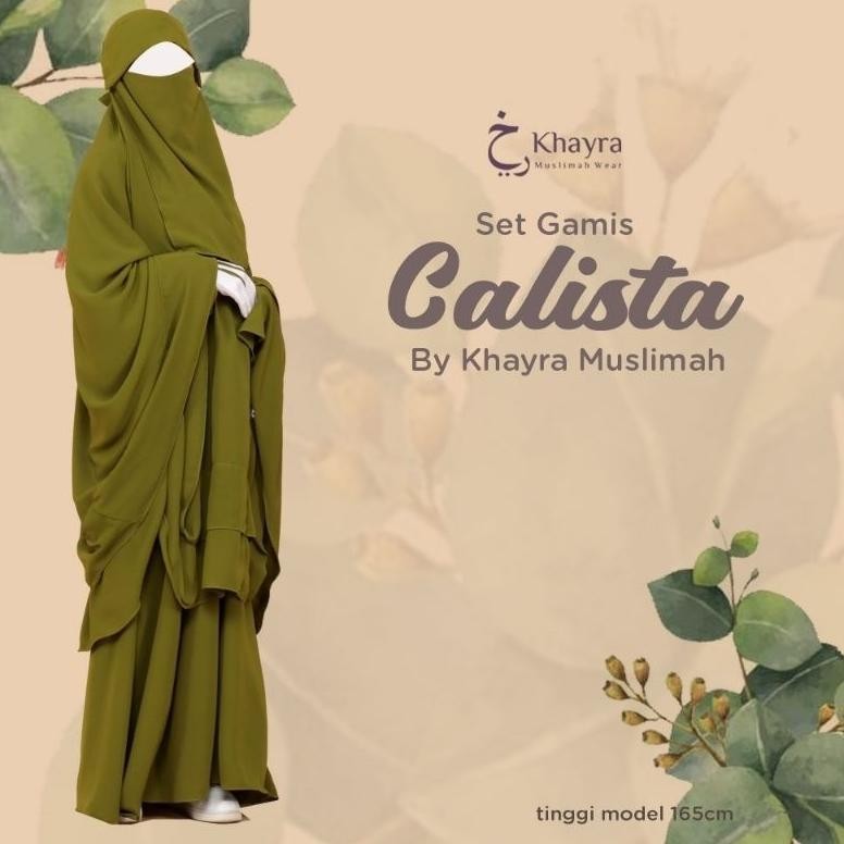 Set Gamis Calista Syari By Khayra Muslimah