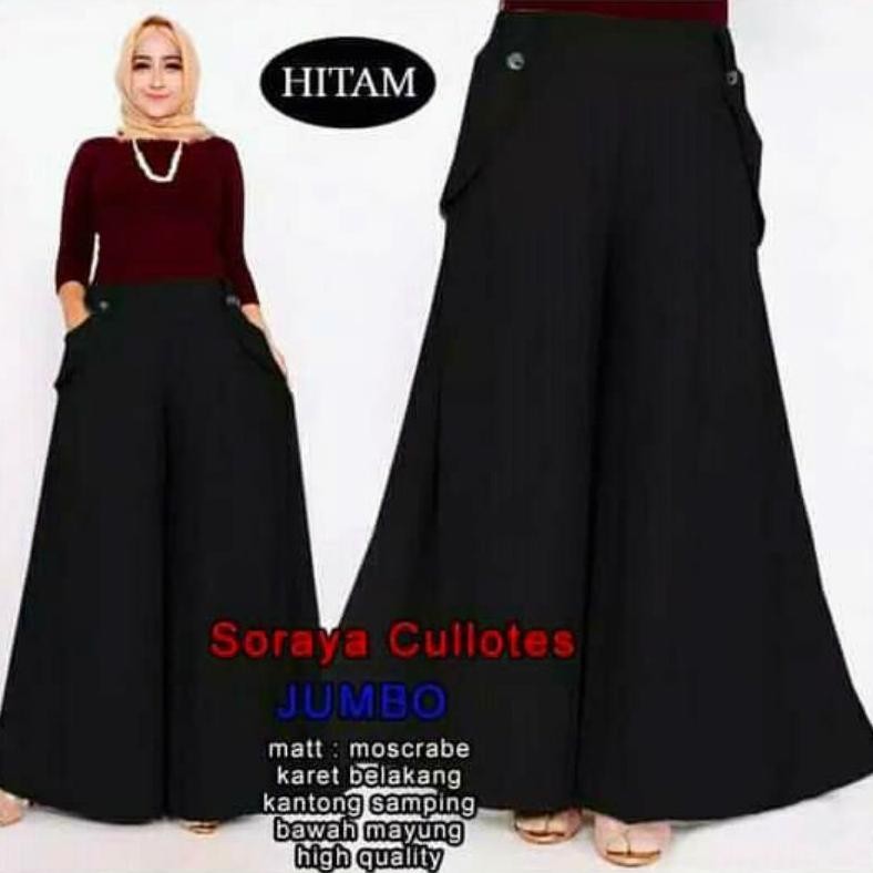 Celana Kulot Soraya Terbaru/Celana Soraya Cullotes (L,Xl,Xxl, 5 Warna) Promo Celana Kulot Wanita Kek
