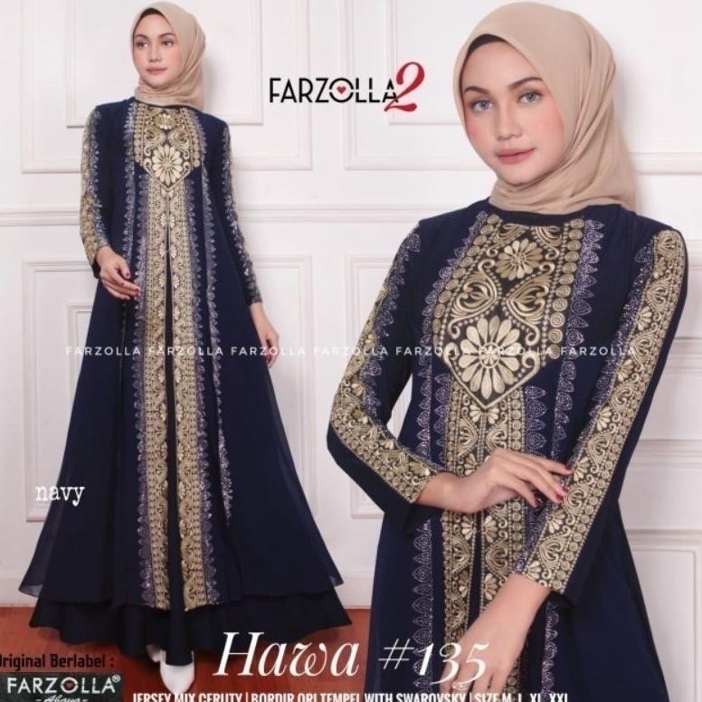 Gamis Turkey Terbaru 2024 Hawa Dress 1062 Busana Muslimah Bye Original Mega Fhasion Viral