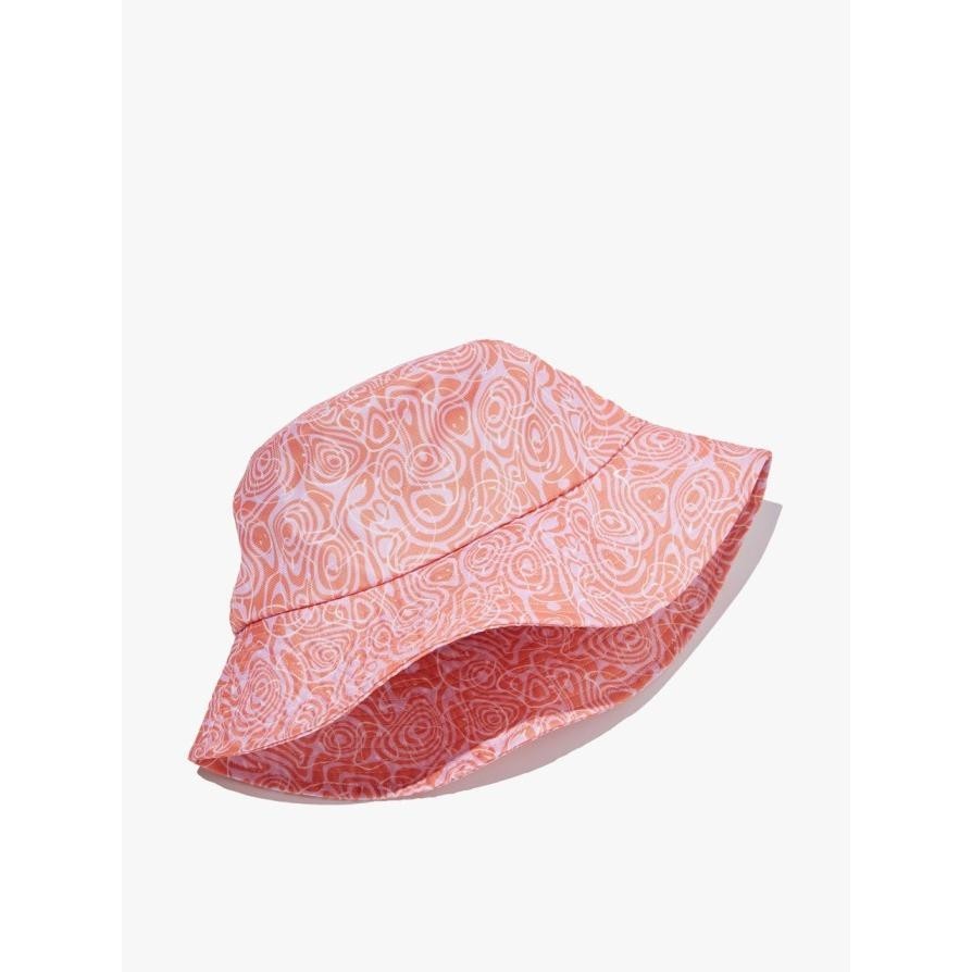 Rubi - Topi Wanita - Graphic Bucket Hat - Lcn Smi Raver Smiley Pink