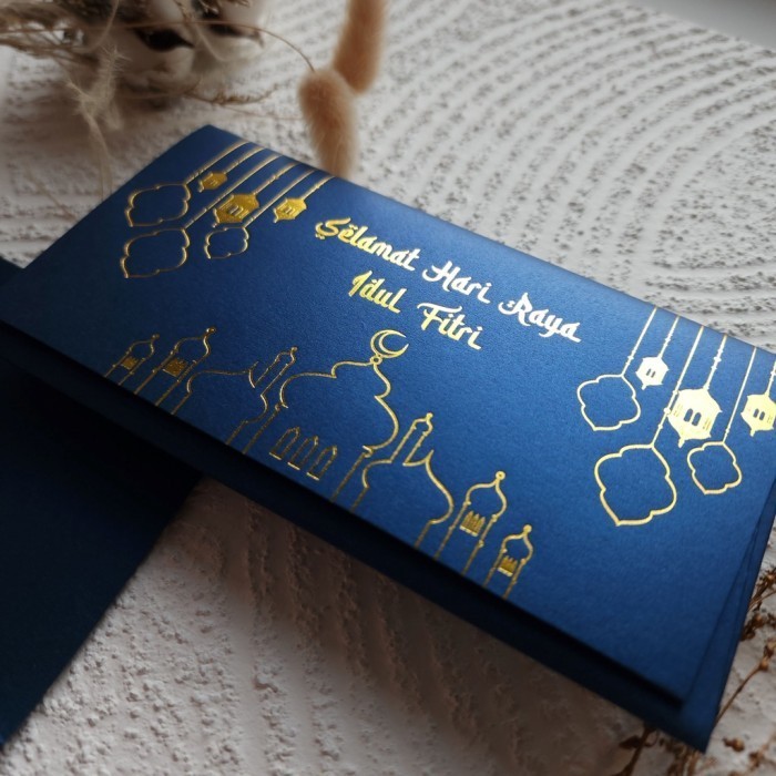 

Limited Angpau Lebaran Horizontal Jumbo / Amplop Uang Idul Fitri Besar - Navy Blue Baru!