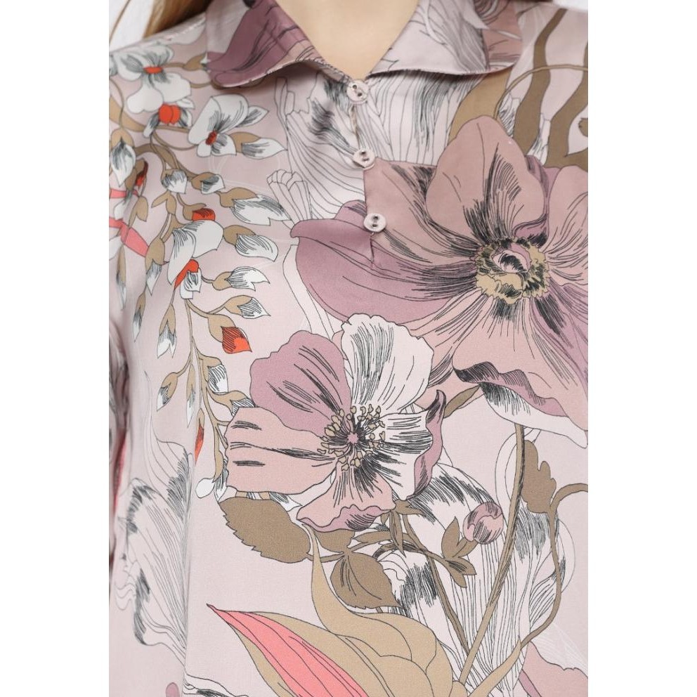 Blouse Motif Floral Pink Color By Brilliant Girl