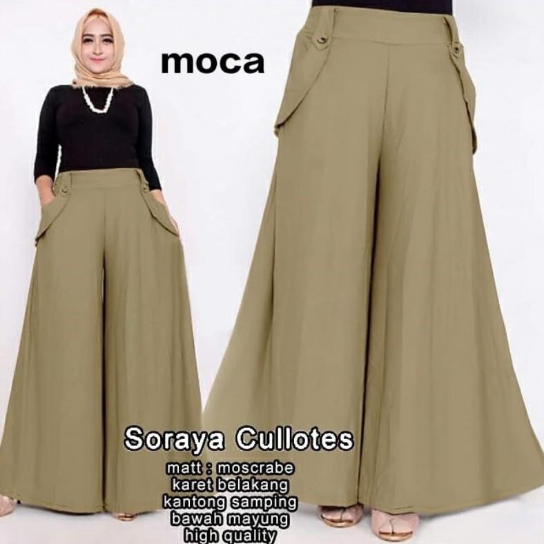 Celana Kulot Soraya / Celana Kulot Crepe / Celana Kulot Jumbo / Celana Kulot Wanita / Celana Kulot /