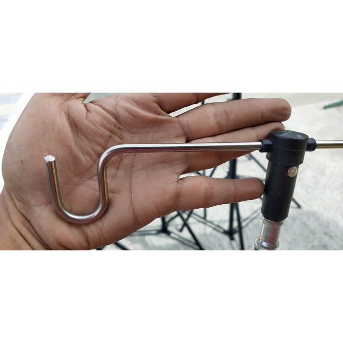 New Gantungan infus / tiang lampu gas camping portable Terlaris