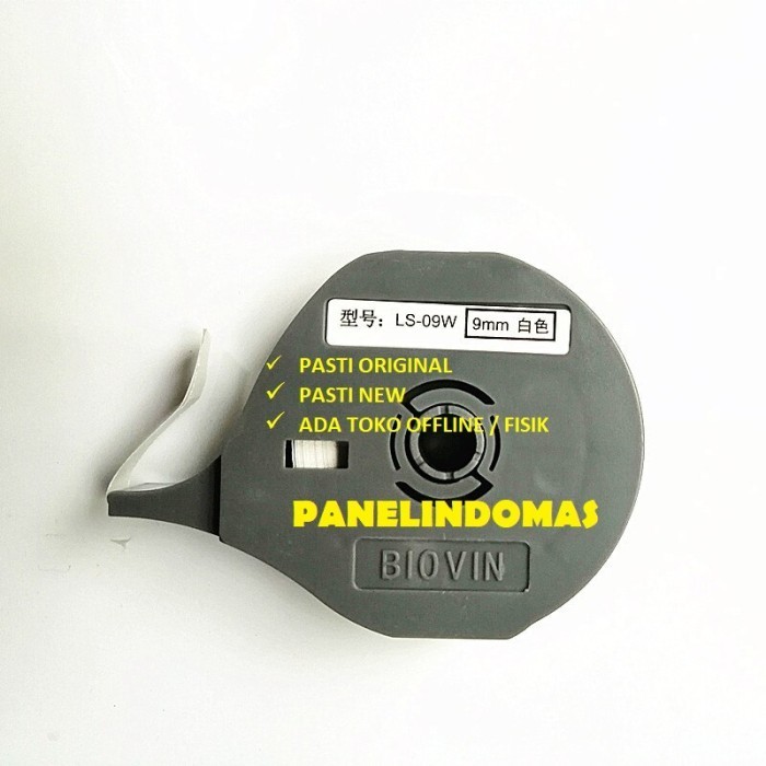 

LABEL MESIN PRINTING MARKER TUBE LS-09W PUTIH BIOVIN