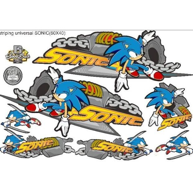 

Termurah !!!! Sticker printing kartun SONIC universal,,,cocok untuk