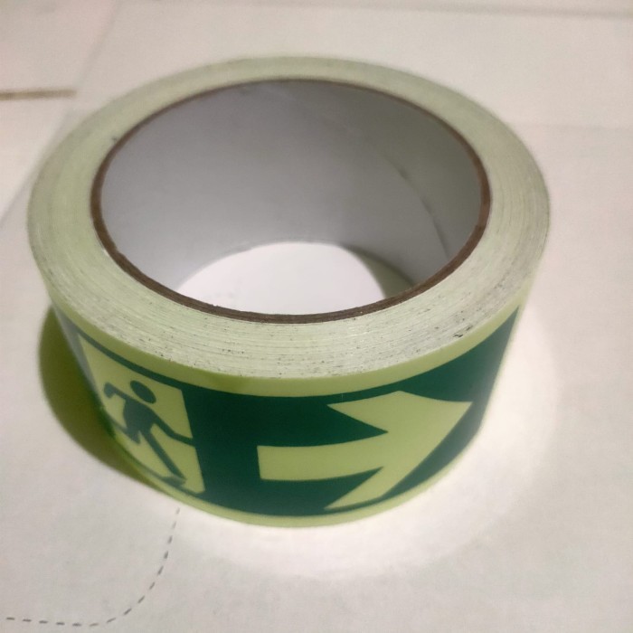 

Sticker Fosfor (Glow Tape) Glow In The dark Stiker 5cm x 10mtr