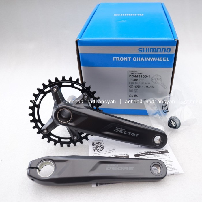CRANK DEORE M5100 SINGLE CHAINRING 32T CRANK DEORE M4100 SINGLE 32T