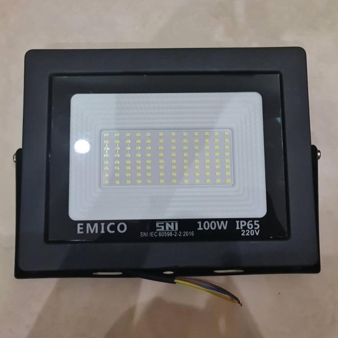 Lampu Sorot 100W PUTIH Emico/Lampu Tembak LED 100 Watt IP65 EMICO