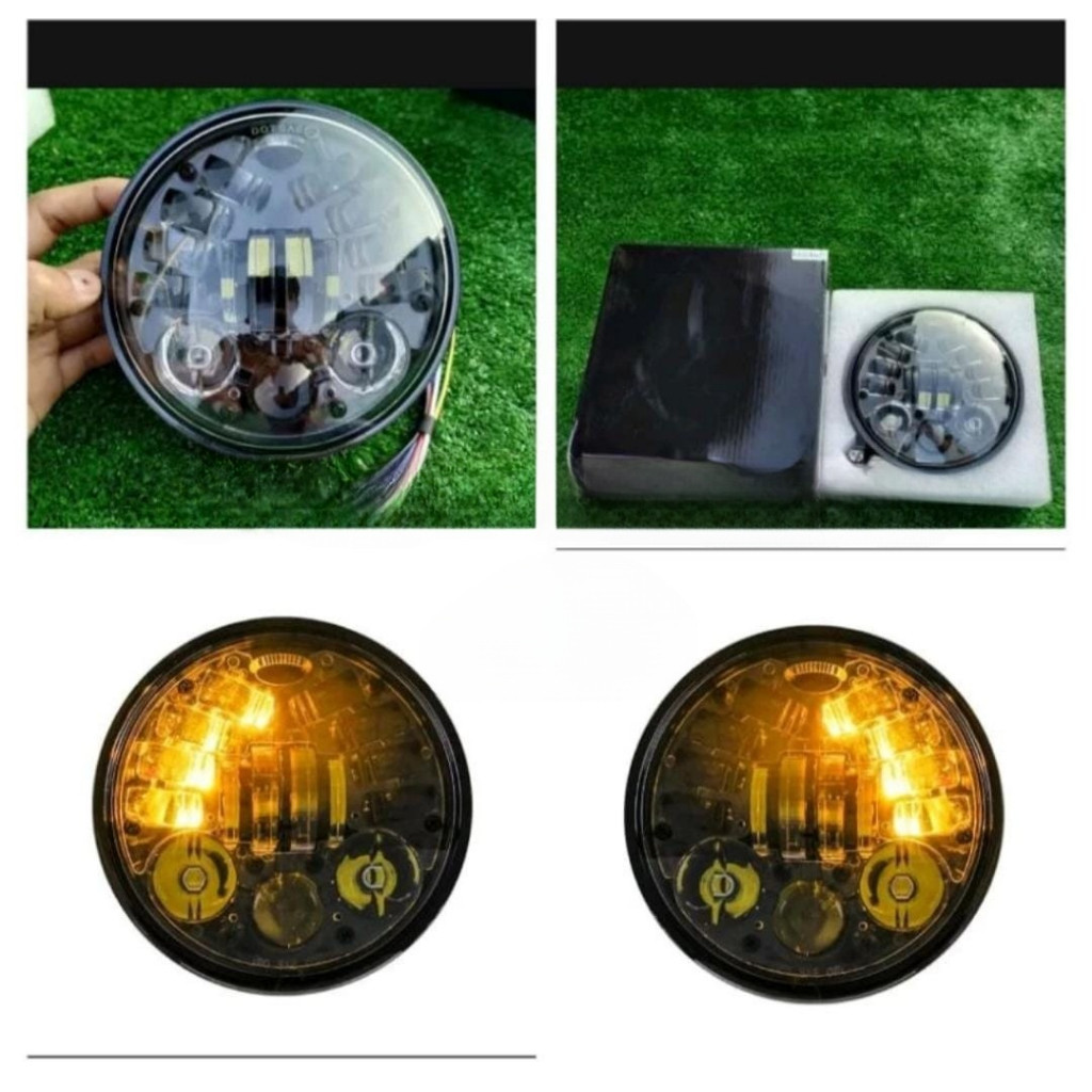 READY ORIGINAL Lampu Depan Daymaker 7 Inch 19 Led Import Predator