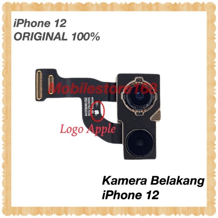 KAMERA BELAKANG IPHONE 12 ORIGINAL COPOTAN