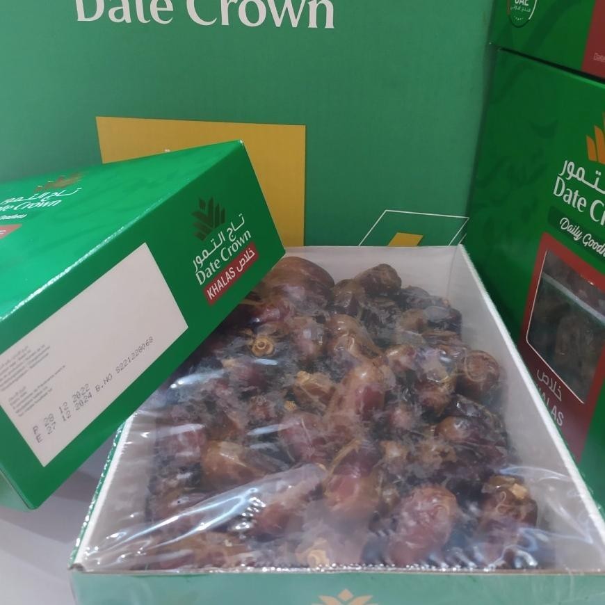 

POJ Kurma Date Crown khalas isi 1 kg Kemasan Baru TERLARIS