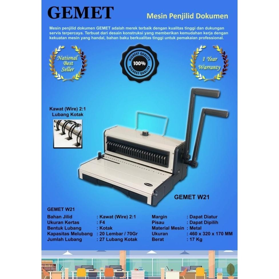

Mesin Jilid Gemet Wo21
