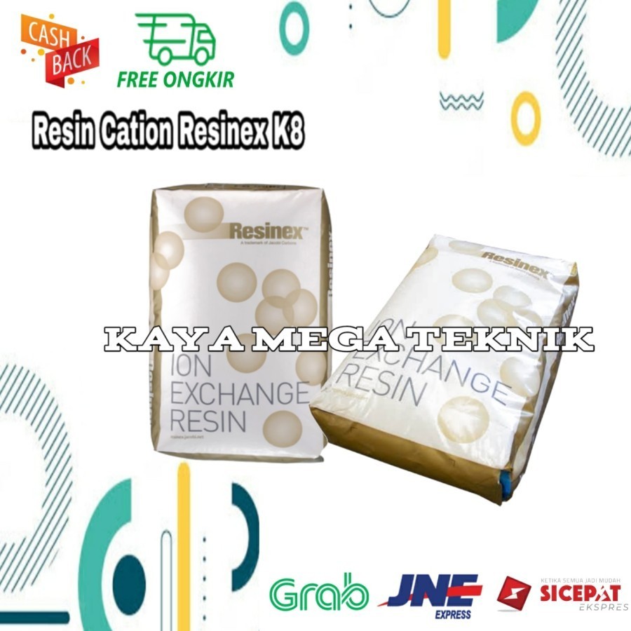 Resin Cation Resinex K8 Filter Air Resin Softener Kation Resinex Asli