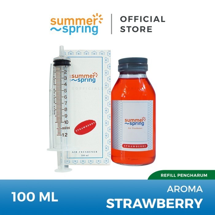 SUMMERSPRING STRAWBERRY REFILL / PENGHARUM RUANGAN / PARFUM MOBIL