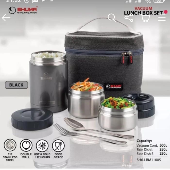 LUNCH BOX SET SHUMA/RANTANG BEKAL MAKANAN