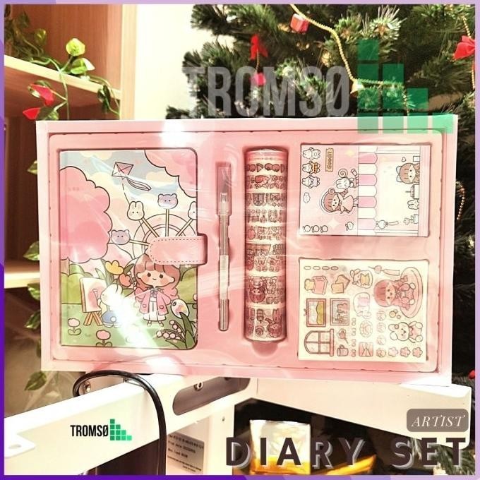 

NEW TERLARIS TROMSO 5IN1 DIARY SET / GIFT SET / BUKU HARIAN UNTUK ANAK PEREMPUAN PACKING BAGUS
