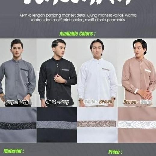 Rabbani Kemko Nawara Koko Baju Muslim Pria Lengan Panjang Xs-Xxl Axiataluo