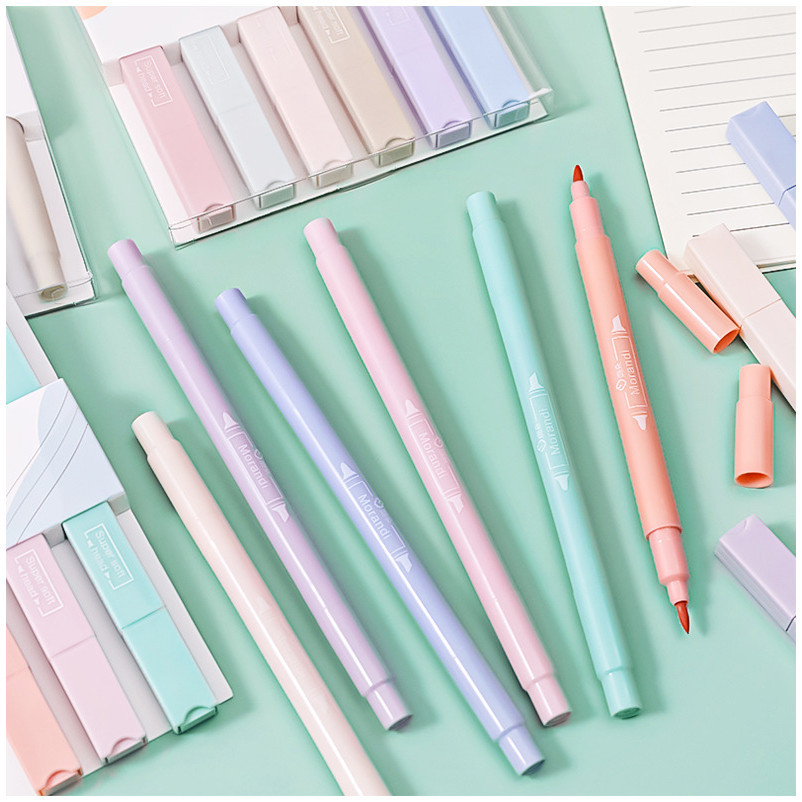 

OSB 1Set Highlighter Dua Sisi Warna pastel 6 Pcs Spidol Warna Double Side Two head Pen Diary Marker Stationery Lucu Unik Penanda Buku Warna Warni Pena Kepala Ganda Ujung Lembut