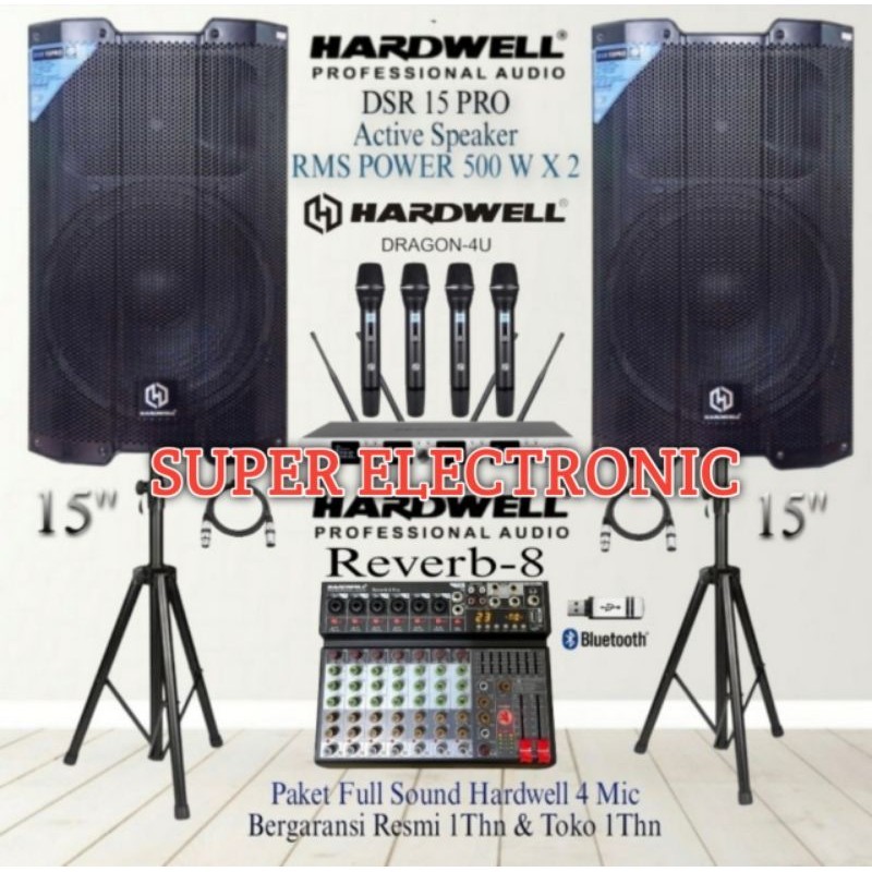 Speaker Aktif Hardwell DSR 15Pro Original Speaker Hardwell 15Inch Garansi Resmi