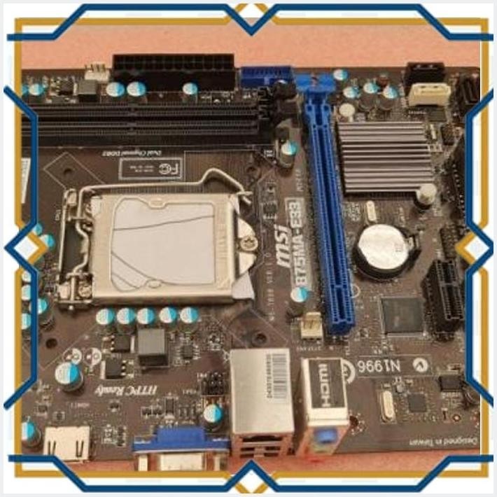 [kgc] mobo msi b75ma-e33 lga 1155 ddr3 16gb usb 2.0 b75 for core i3 i5 i7