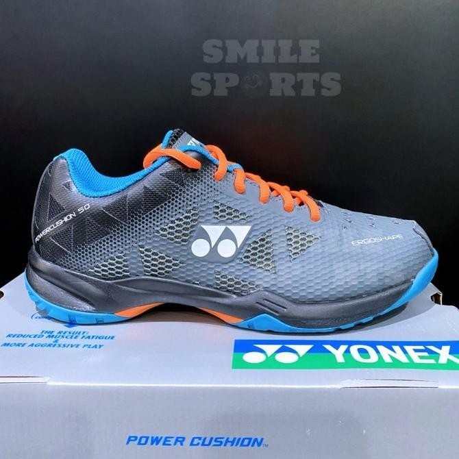 TERBARU  SEPATU BADMINTON YONEX POWER CUSHION 50 SHB50 EX DARK GRAY KANAYASARI3