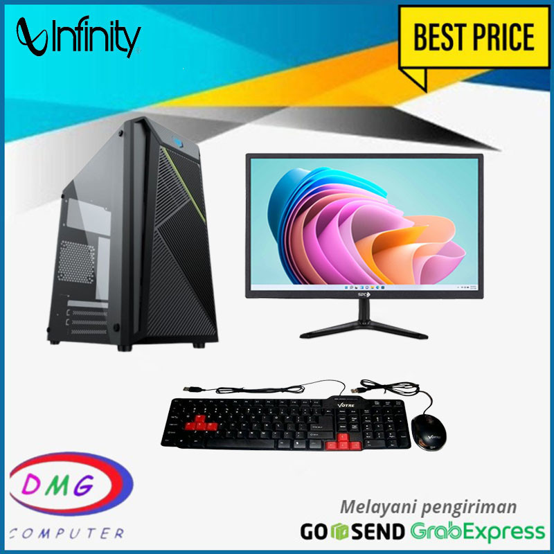 PC Gaming Lengkap i7 3770 GTX 750 Ti 4GB RAM 16GB  LED 19Inch