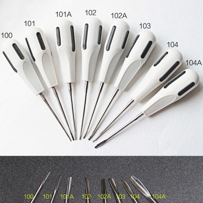 8 PCS BEIN BEIN CABUT GIGI DENTAL LUXATOR ELEVATOR ALAT CABUT GIGI