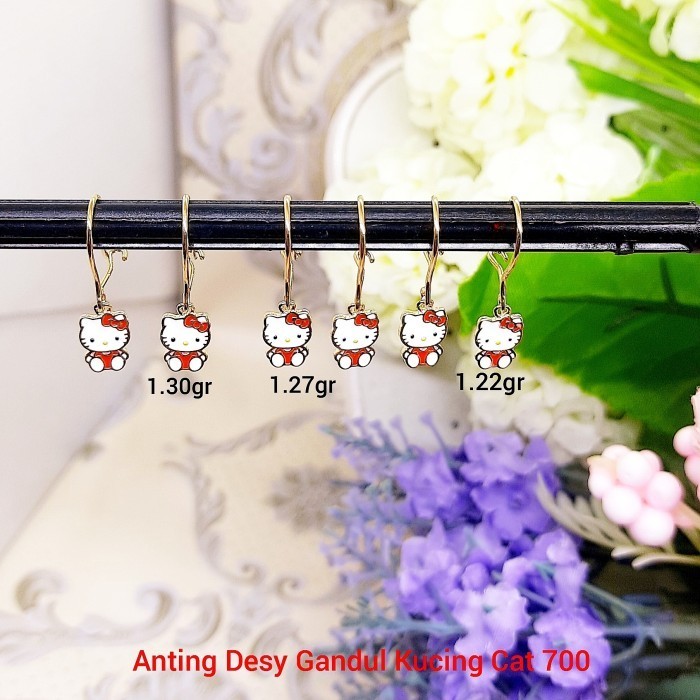 ANTING EMAS DESY HELLO KITTY ANAK KUNING KADAR 700
