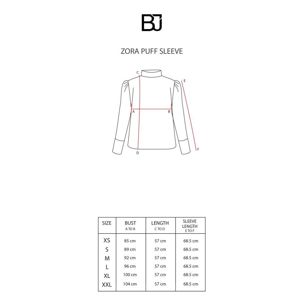 Benang Jarum - Zora Puff Sleeve - Dark Grey