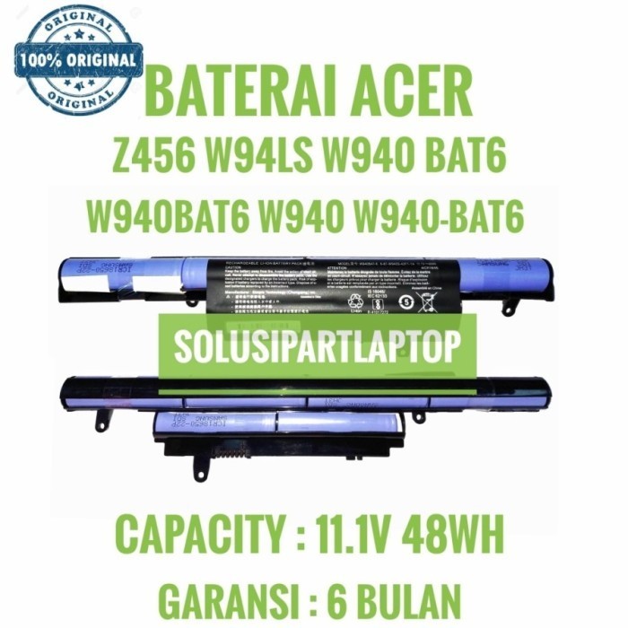 Baterai Laptop Aspire Z476 Z476-31Tb Series W940Bat-4