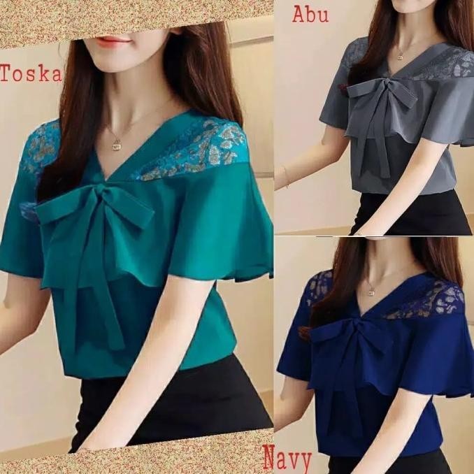 Blouse Remaja/Blouse Wanita/Atasan Wanita/Modis/Baju Kantor/Baju Kerja