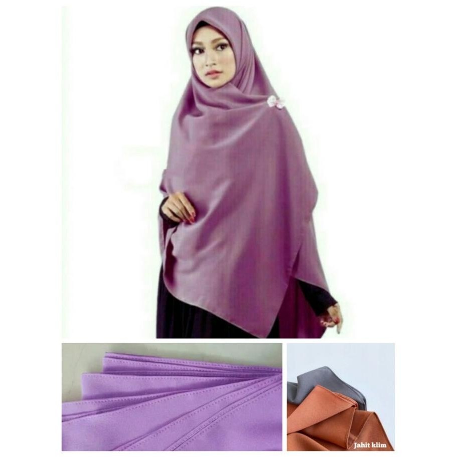 Hijab Segiempat Jilbab Segi Empat Syari Jumbo Kerudung 150 X 150Cm