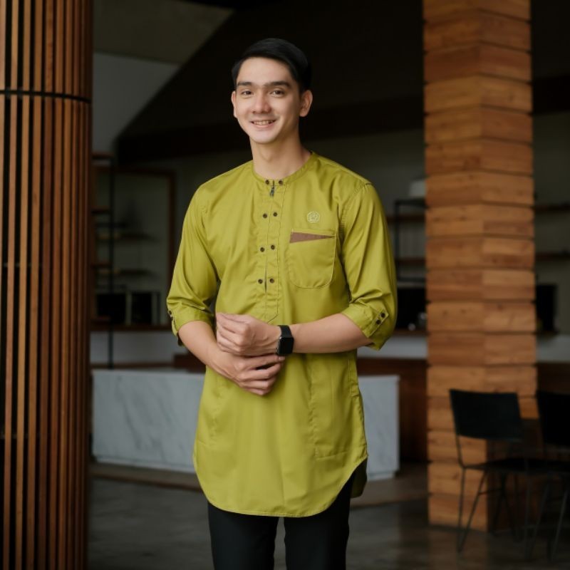 Baju Gamis Syar'i Sunnah Pria Dewasa Original Kurta Pakistan Premium Brand Marajo Simple Hedlong