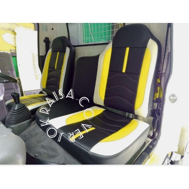 sarung jok mobil isuzu traga pick up bonus sarung stir / elf macan / Nmr71 Giga / ELF / Cover jok mo