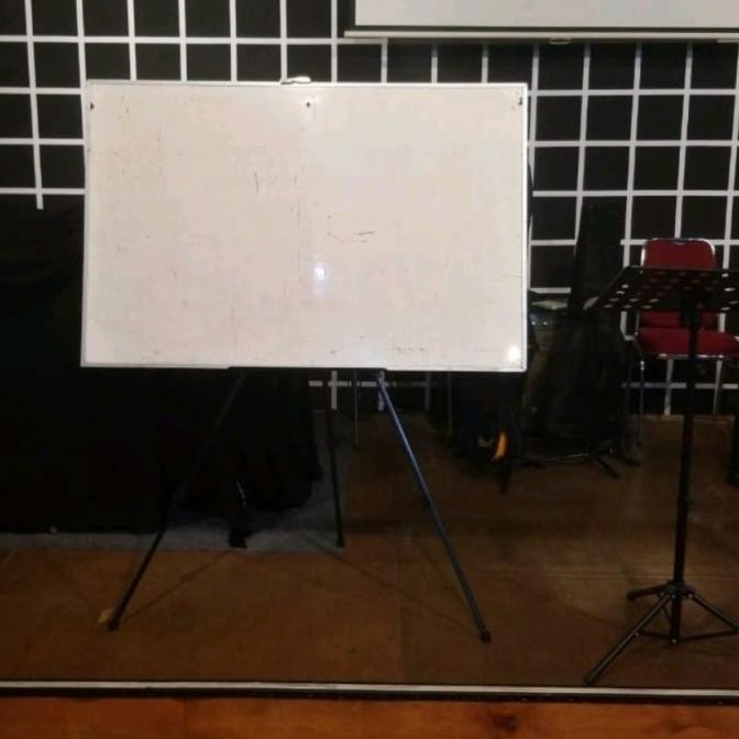 Stand Whiteboard Papan Tulis Tripod Standing Whiteboard