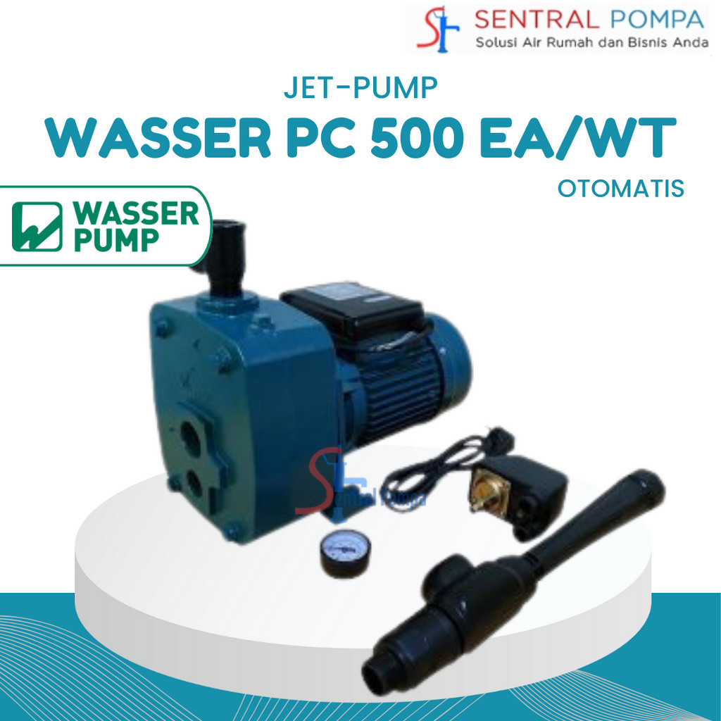 Jet Pump Wasser PC 500 EA Mesin Pompa Air Jetpump 500 watt PC-500EA tanpa tabung | Sentral Pompa