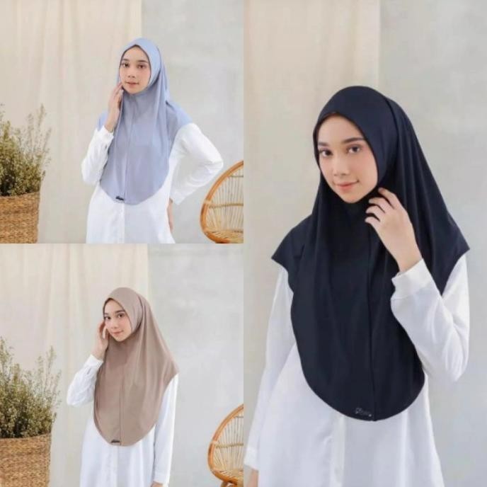 Jilbab Bergo Hamidah Jersey Non Pet / Jilbab Jersey / Hijab Sport