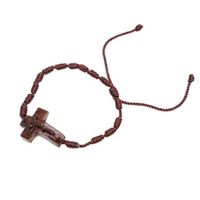 BEST SELLER Gelang Rosario Lilit Salib Katolik Lengkung Aksesoris Rohani TERLARIS