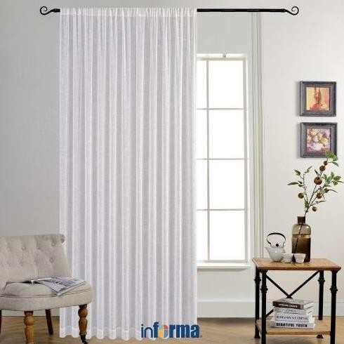 Sale Now Informa - Informa 280X300 Cm Vitrace Gorden Textured - Putih Limited Edition