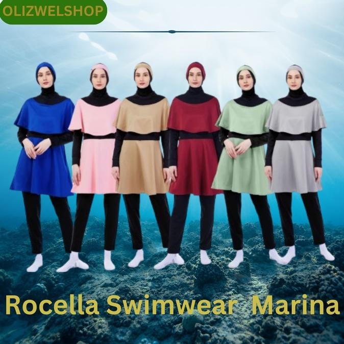 Rocella Swimwear Marina Baju Renang Muslimah Dewasa Rocella Marina