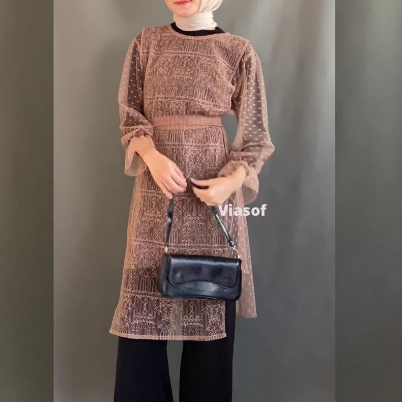 Promo Thr (Viasof) Inara Tunik - Outer Tunik Bayar Ditempat