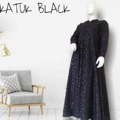 Gamis Hitam/Pakaian Wanita Hitam/Gamis Super Jumbo/Gamis Hitam Hermosa
