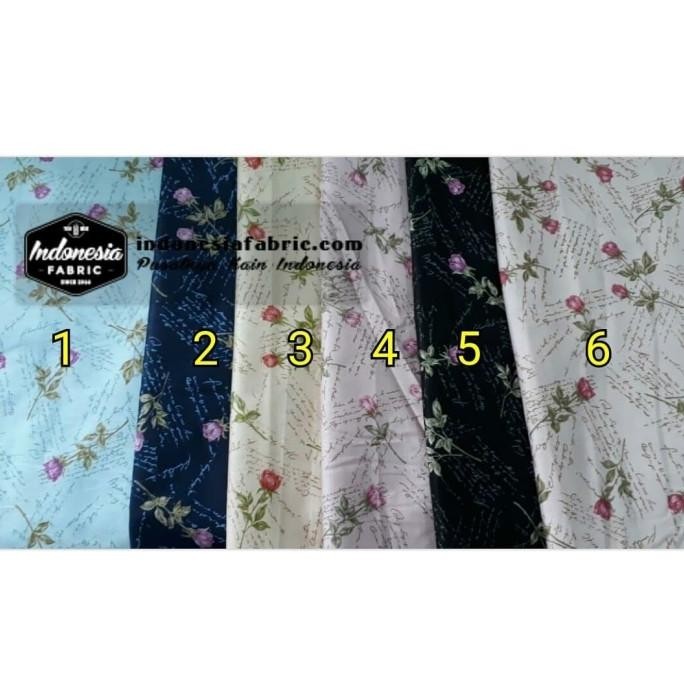 Kain Gamis Kain Katun Jepang Motif Romantic (Per 1 Mtr)