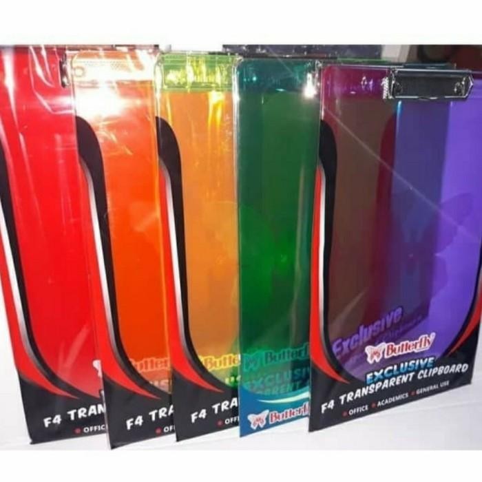 

(24 Pcs) Clipboard Transparant Butterfly