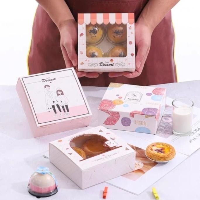 

Box Egg Tart Box Mooncake Isi 4 Kue 75Gr Box Cupcake Box Cake Mini 032