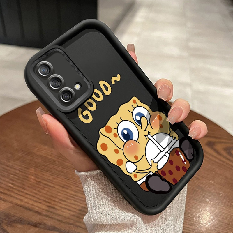 Casing Hp OPPO A74 A95 F19 F19s Case SpongeBob Casing ponsel Anti drop HP silikon bintang Softcase b